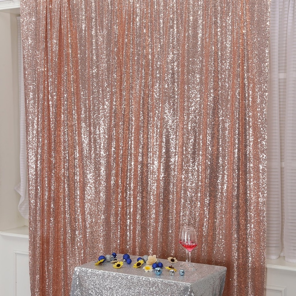 Rose Gold Sequin Backdrop